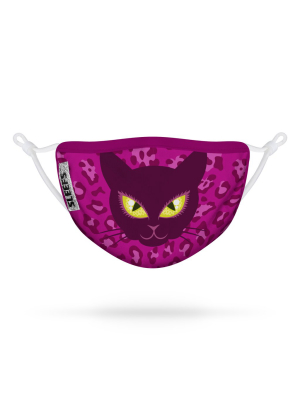 Nala The Purple Cat Kids Flat Face Mask