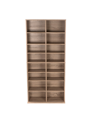 Henley 464 Media Storage Weathered Oak - Atlantic