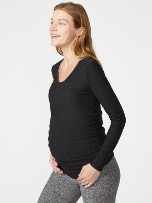 Featherweight Cut And Run Maternity Pullover