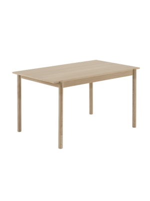 Linear Wood Table 140 X 85