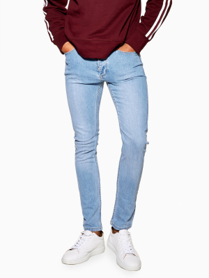 Powder Blue Stretch Skinny Jeans