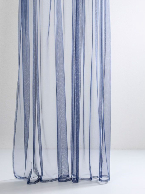 Blue Sheer Tulle Curtains 300cm /118”wide