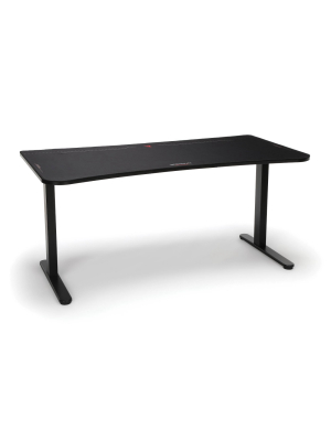 63" Gaming Table Desk With Gaming Mouse Pad Black - Respawn