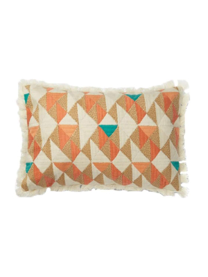 Loloi Justina Blakeney Orange And Multi Pillow