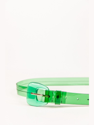 Lucite Emerald Belt