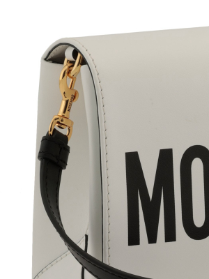 Moschino Logo Print Shoulder Bag