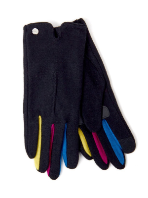 Classic Colorblock Fourchette Glove