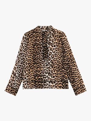 Leopard Georgette Top