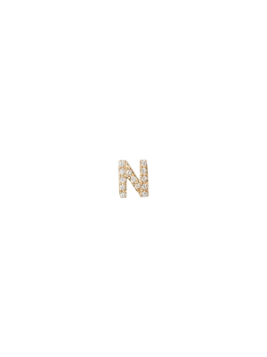 Diamond Letter N Charm