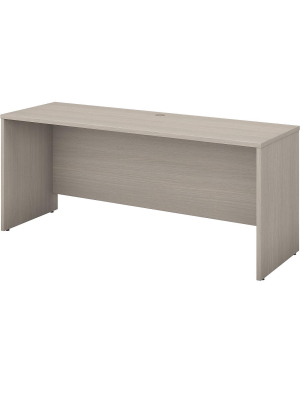 Bush Business Furniture 71" Computer Credenza Desk, Sand Oak Scd372so