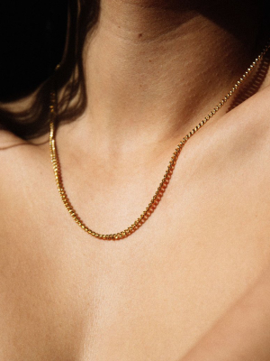 Curb Chain Necklace | Sterling Silver