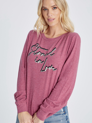 Stoned In Love Baggy Beach Jumper | Ruby