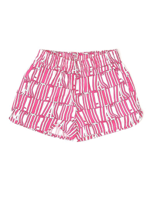 Stella Mccartney Kids Allover Logo Print Shorts