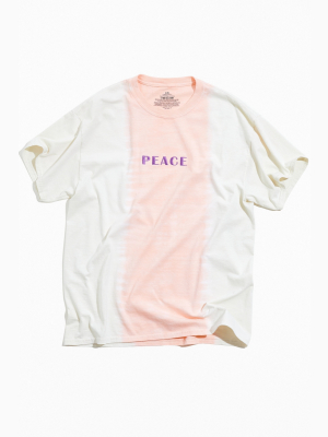 Peace Dye Embroidered Tee