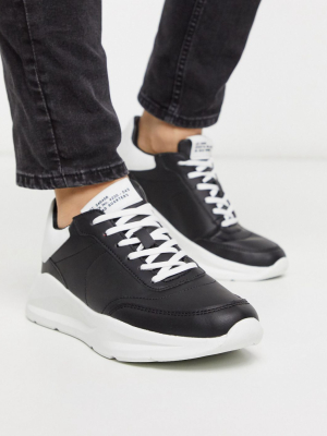 River Island Chunky Sneakers In Black