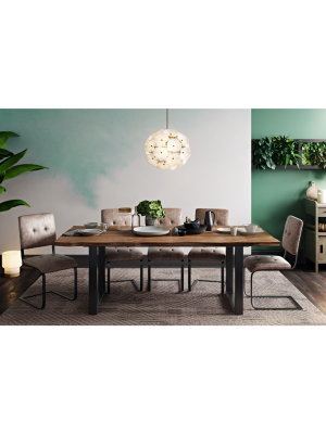 Vince Rustic Elm Dining Table