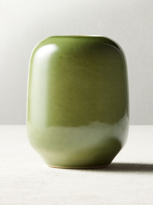 Olive Green Bud Vase