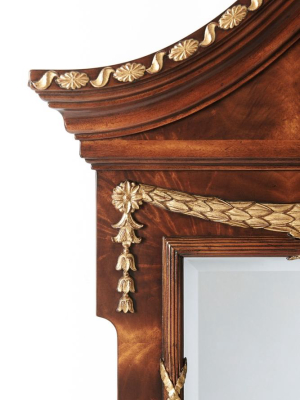 The India Silk Bedroom Wall Mirror