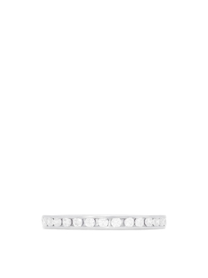 14k White Gold Channel Set Diamond Eternity Band, 0.50 Tcw