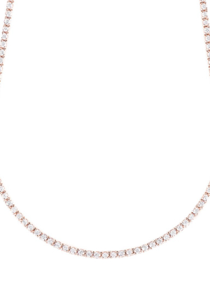 Tennis Necklace - Rose Gold