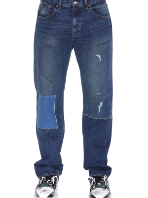 Junya Watanabe Man Patchwork Distressed Jeans