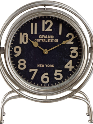 Kensington Hill Grand Central Station Train 17" High Table Clock