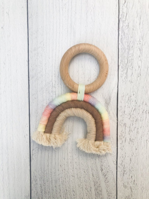 Rainbow Wooden Teether