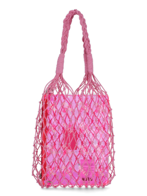 Msgm Kids Woven Tote Bag