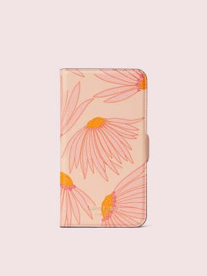 Falling Flower Iphone 11 Magnetic Wrap Folio Case