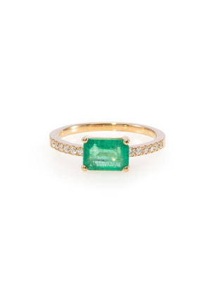 Emerald Cut Emerald Ring