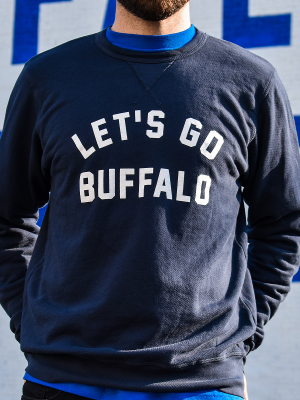 Let's Go Buffalo Crew Neck Sweatshirt • Oxford Pennant Original