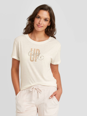 Women's 'cozy Up' Sleep T-shirt - Stars Above™ Cream