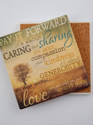 Thirstystone Pay It Forward 4 Piece Occasions Coaster Set