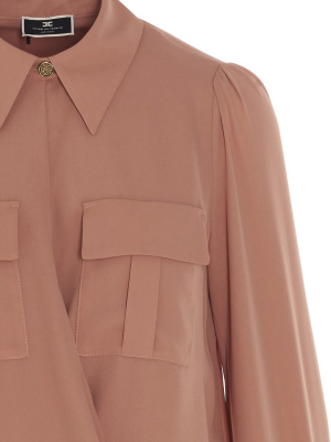 Elisabetta Franchi Button Embellished Shirt