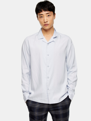 Considered Light Blue Long Sleeve Revere Shirt