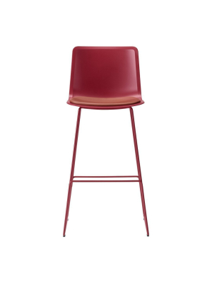 Pato Bar/counter Stool - Sledge Base, Seat Upholstered