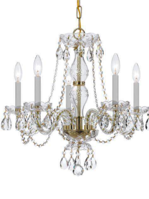 Traditional Crystal 5 Light Chandelier