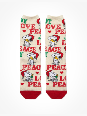 Ae Snoopy + Woodstock Crew Sock