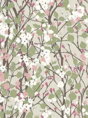 Willow Branch Peel & Stick Wallpaper In Beige By Roommates For York Wallcoverings