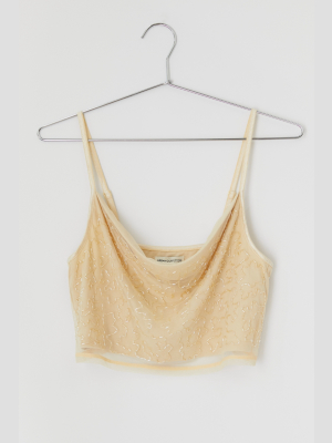 Uo Allegra Beaded Cropped Cami