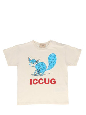 Gucci Kids Freya Hartas Print T-shirt