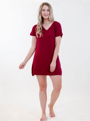 One Spirit Short Sleeve Shirt Dress