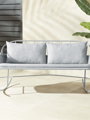 1730 Grey Rocking Loveseat