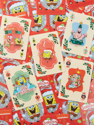 Aquarius Spongebob Christmas Playing Cards