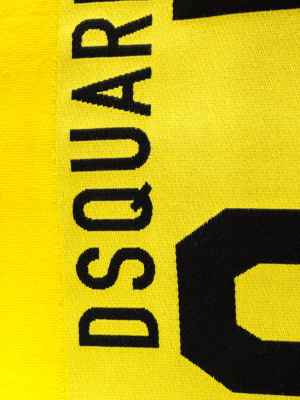 Dsquared2 Logo Intarsia Beach Towel