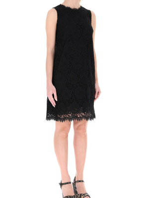 Dolce & Gabbana Lace Sleeveless Mini Dress