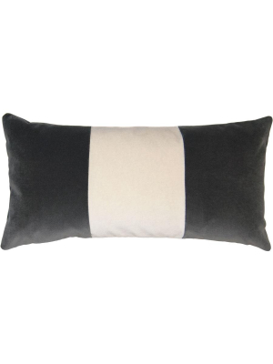 Square Feathers Home Dusk Snow Band Pillow