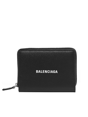 Balenciaga Cash Logo Compact Wallet