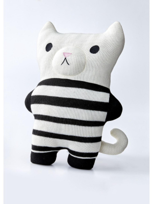 Saturday Park Henry The Cat Pillow Buddy - 17" Tall Black And White