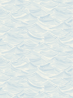 Calm Seas Wallpaper In Sky Blue From The Day Dreamers Collection By Seabrook Wallcoverings